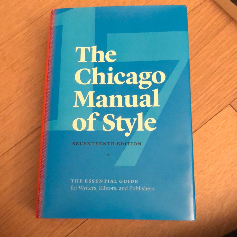 The Chicago Manual of Style 17th Edition